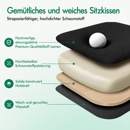 ALFORDSON Bürostuhl Exekutive Computer Spielen Stoffsitz Liegestuhl Schwarz