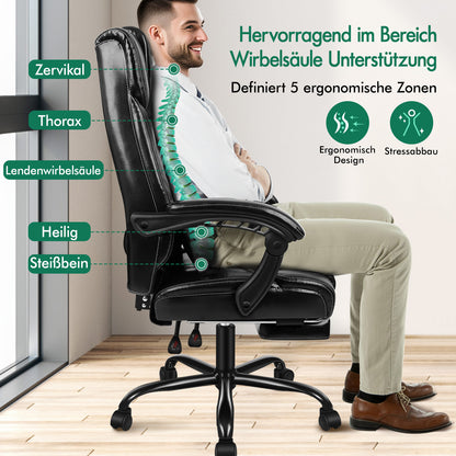 ALFORDSON Bürostuhl Executive Gaming Racing Seat Computer Arbeit Liege