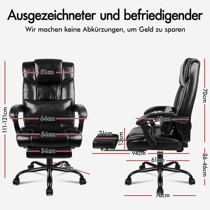 ALFORDSON Bürostuhl Executive Gaming Racing Seat Computer Arbeit Liege
