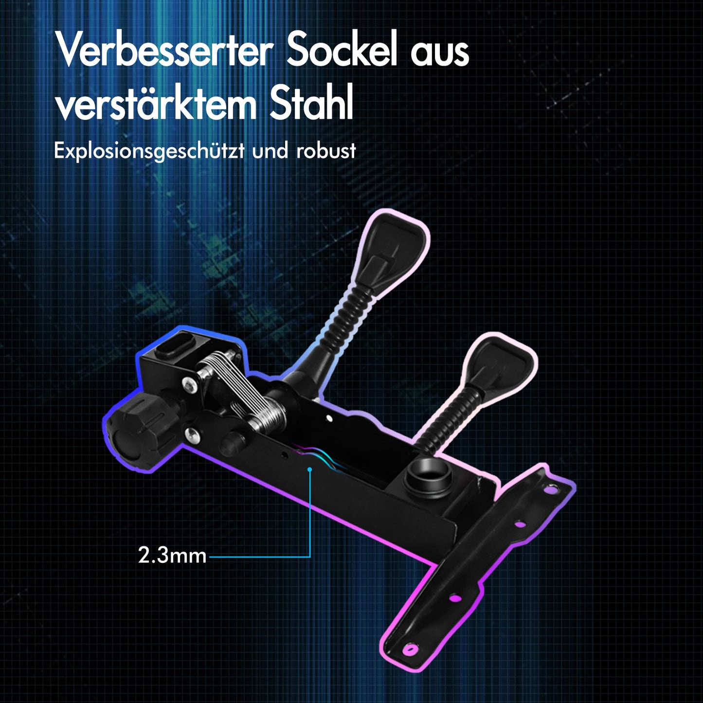 ALFORDSON Gaming Stuhl mit 2-Punkt Massage Bürostuhl mit Fußstütze