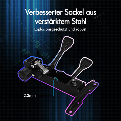 ALFORDSON Gaming-Stuhl 2-Punkt-Massage Bürostuhl Fußstütze Computerstuhl Lila