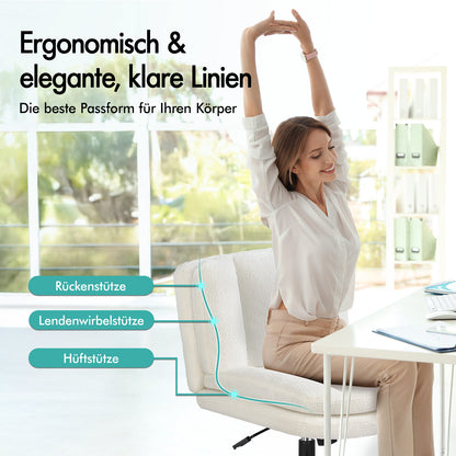 ALFORDSON Bürostuhl Doppelt Gepolstert Breite Sitzfläche Drehbar Gaming-Stuhl