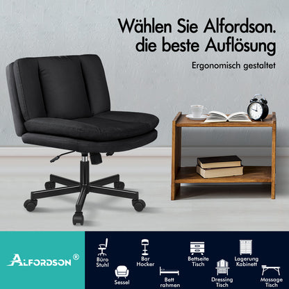 ALFORDSON Bürostuhl Doppelt Gepolstert Breite Sitzfläche Drehbar Gaming-Stuhl