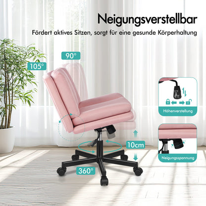 ALFORDSON Bürostuhl Doppelt Gepolstert Breite Sitzfläche Drehbar Gaming-Stuhl