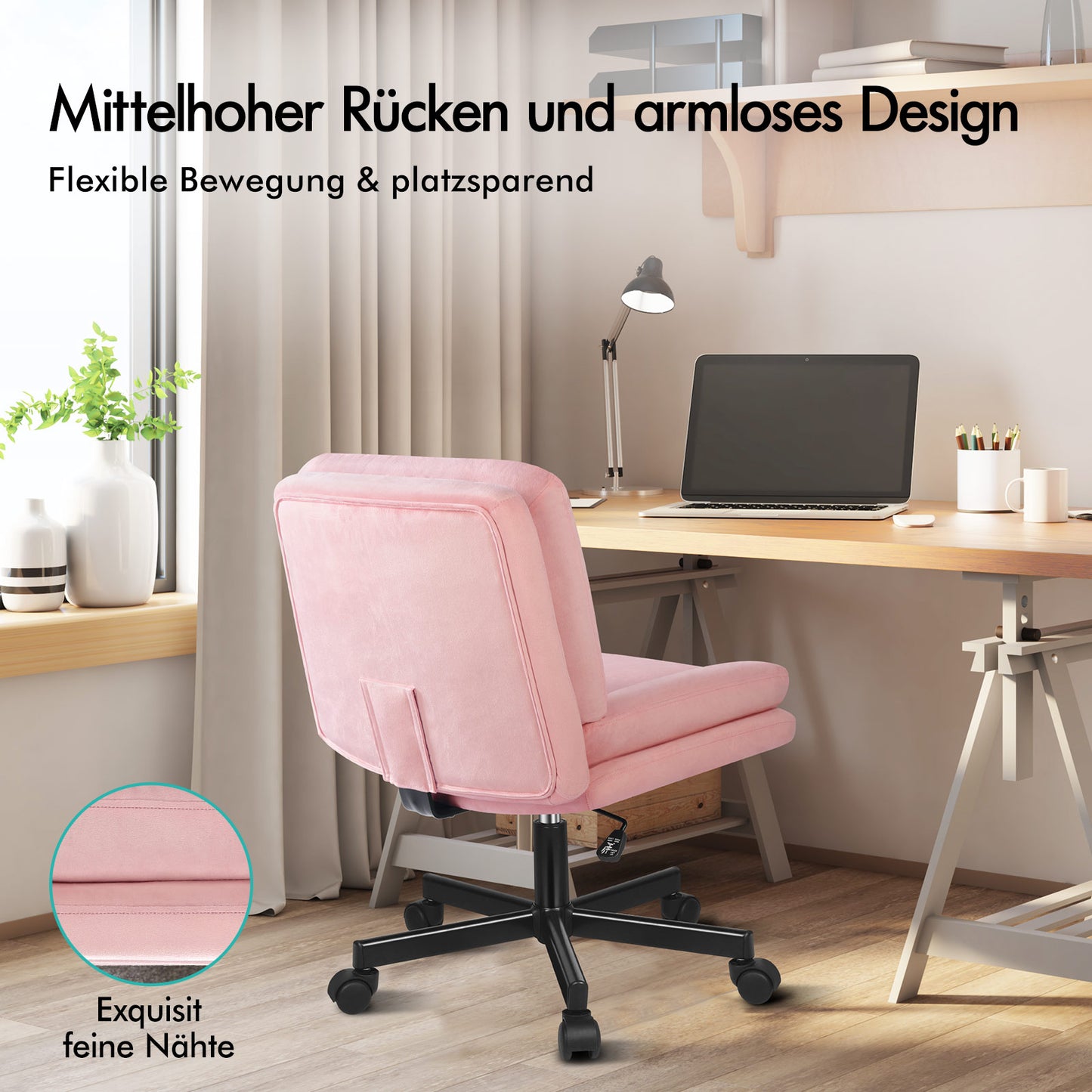 ALFORDSON Bürostuhl Doppelt Gepolstert Breite Sitzfläche Drehbar Gaming-Stuhl