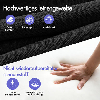 ALFORDSON Massage Bürostuhl Executive Sitz Stoff Gaming Computer Racer, Schwarz