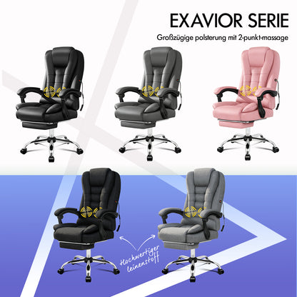 ALFORDSON Massage-Bürostuhl Executive Gaming Racing Sitz PU-Leder Stoff