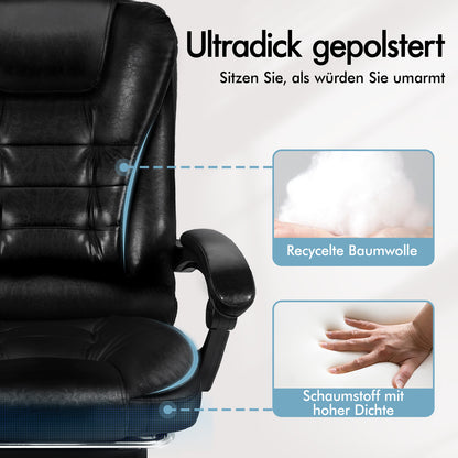 ALFORDSON Massage-Bürostuhl Beheizter Chef-Computersitz