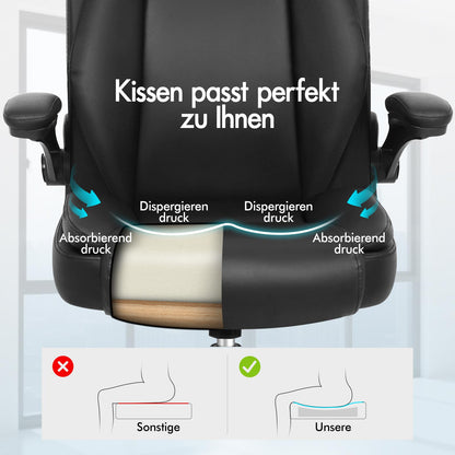 ALFORDSON Massage Bürostuhl Ergonomischer Executive Computer Gaming PU Leder