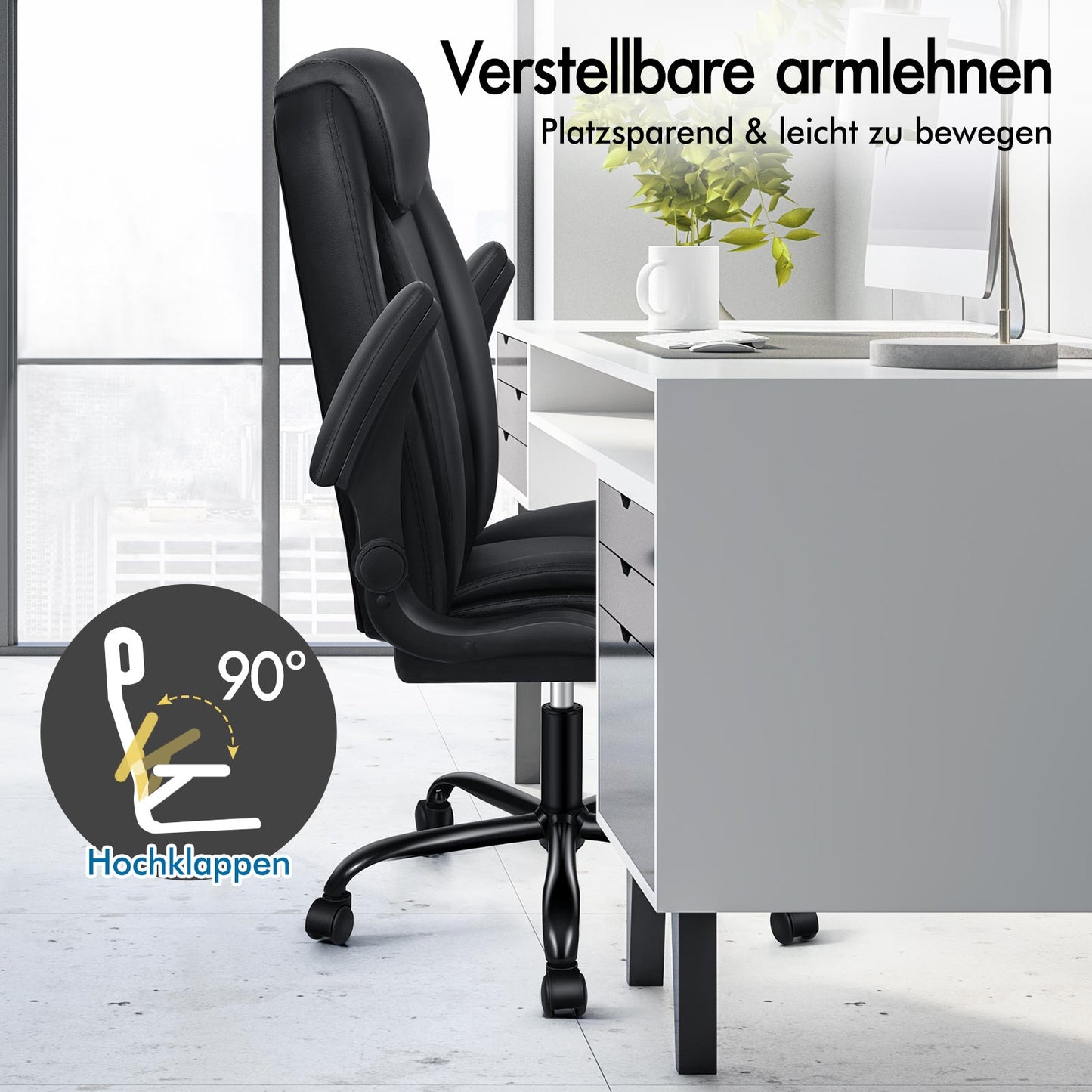 ALFORDSON Massage Bürostuhl Ergonomischer Executive Computer Gaming PU Leder