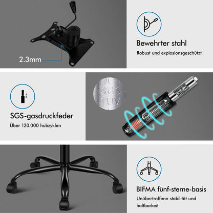 ALFORDSON Massage Bürostuhl Ergonomischer Executive Computer Gaming PU Leder