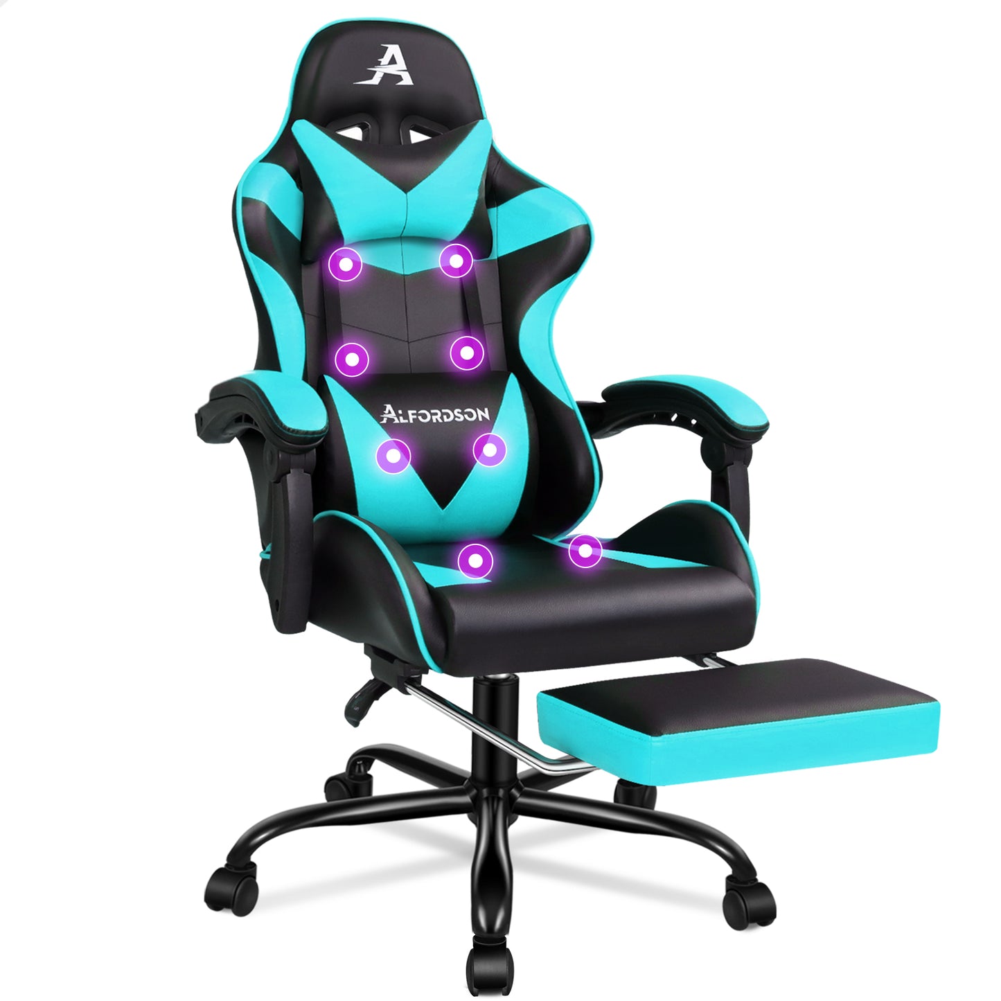 ALFORDSON Gaming Stuhl Büro Executive Racing Fußstütze Sitz PU Leder Mehrere