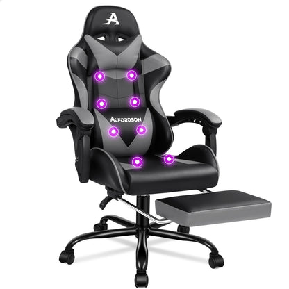 ALFORDSON Gaming Stuhl Büro Executive Racing Fußstütze Sitz PU Leder Mehrere