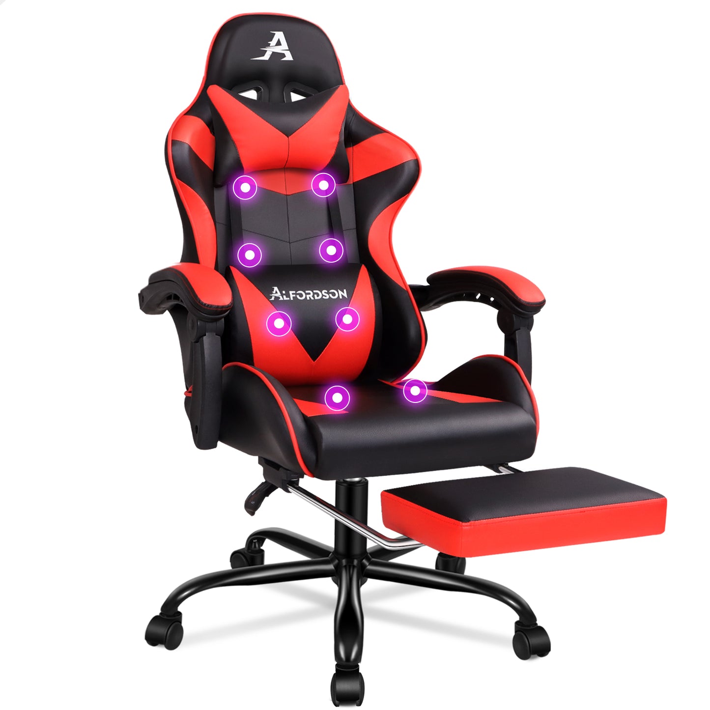 ALFORDSON Gaming Stuhl Büro Executive Racing Fußstütze Sitz PU Leder Mehrere