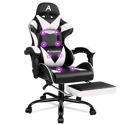 ALFORDSON Gaming Stuhl Büro Executive Racing Fußstütze Sitz PU Leder Mehrere