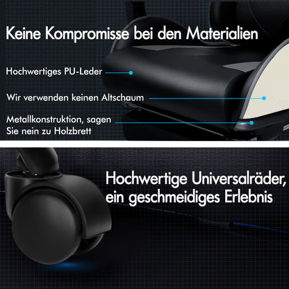 ALFORDSON Gaming Stuhl Büro Executive Racing Fußstütze Sitz PU Leder Mehrere