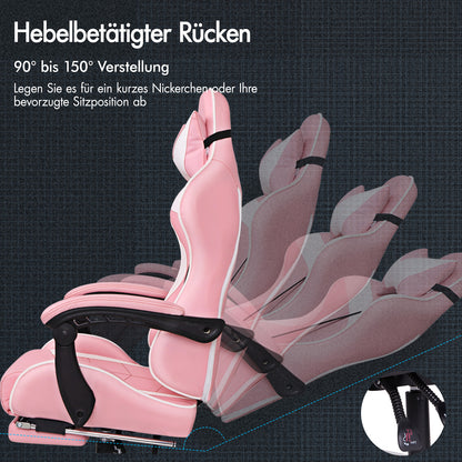 ALFORDSON Gaming Stuhl Büro Executive Racing Fußstütze Sitz PU Leder Mehrere