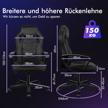 ALFORDSON Gaming Stuhl Racing Büro Ergonomisch Drehbar Exekutive Computer