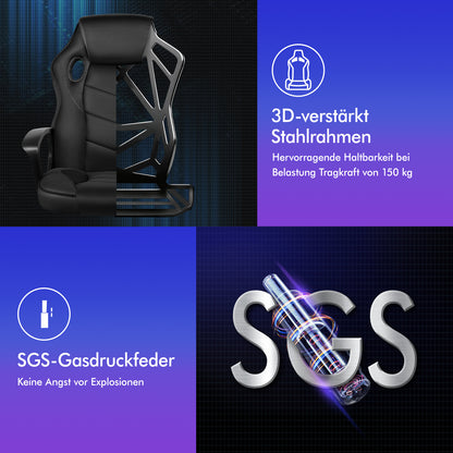 ALFORDSON Gaming Stuhl Racing Büro Ergonomisch Drehbar Exekutive Computer