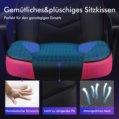 ALFORDSON Gaming Stuhl Racing Büro Ergonomisch Drehbar Exekutive Computer Lila