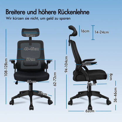 ALFORDSON Mesh Bürostuhl Computer Sitz Executive Studie Arbeit Gaming
