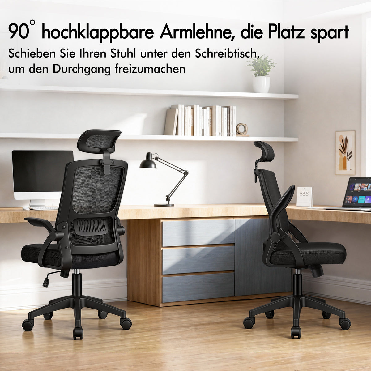 ALFORDSON Mesh-Bürostuhl Executive-Stoffsitz Neigbar für Gaming Renncomputer