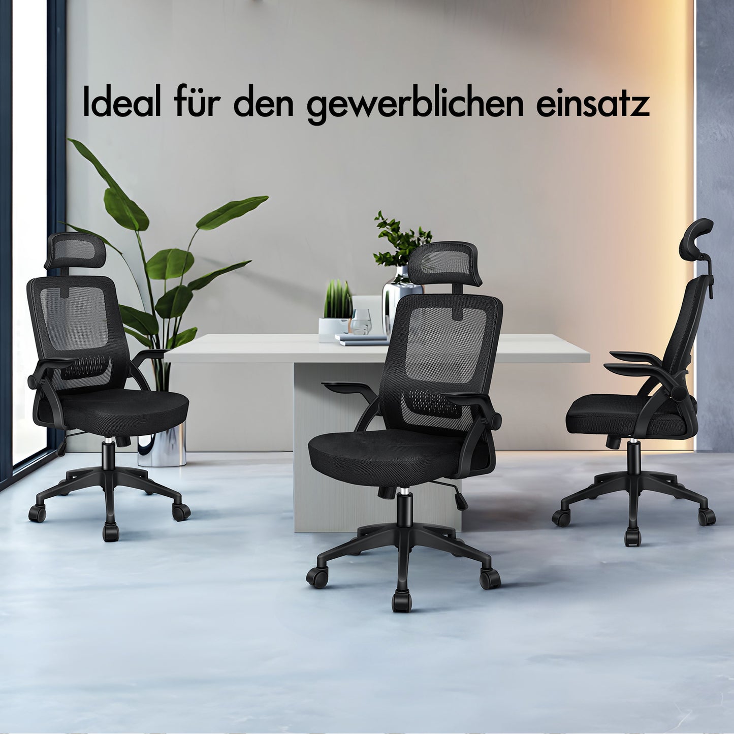ALFORDSON Mesh-Bürostuhl Executive-Stoffsitz Neigbar für Gaming Renncomputer