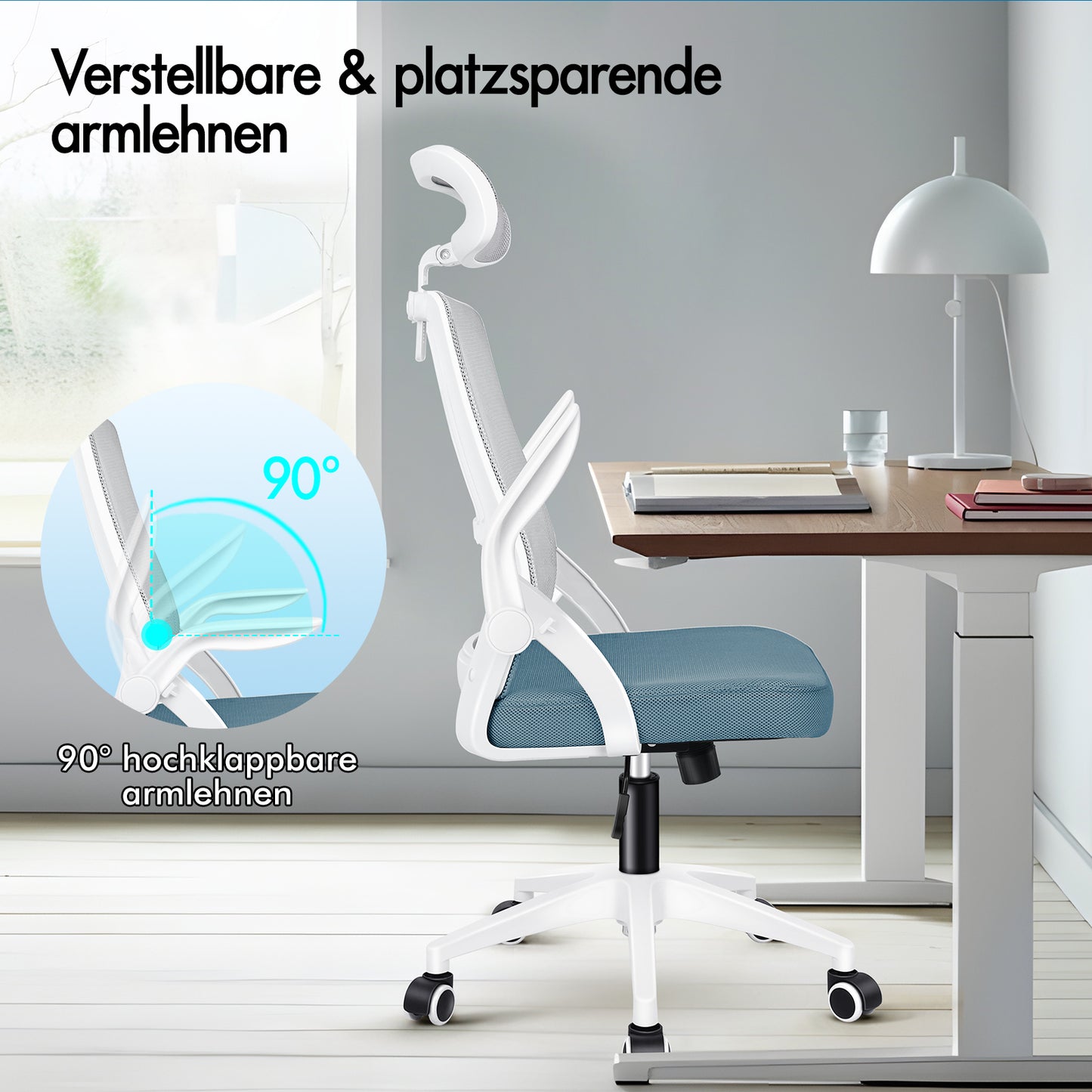 ALFORDSON Mesh Office Chair Executive Fabric Seat Reclining for Gaming Racing Computer