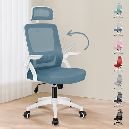ALFORDSON Mesh-Bürostuhl Executive-Stoffsitz Neigbar für Gaming Renncomputer