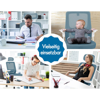 ALFORDSON Mesh-Bürostuhl Executive-Stoffsitz Neigbar für Gaming Renncomputer