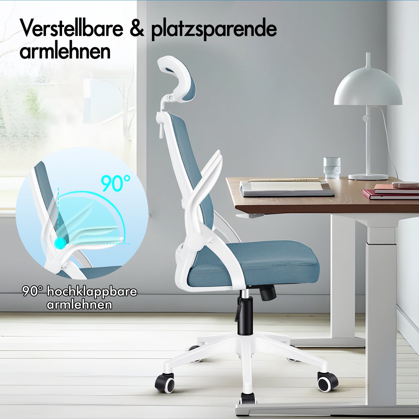 ALFORDSON Mesh Office Chair Executive Fabric Seat Reclining for Gaming Racing Computer