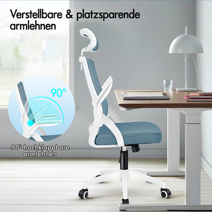ALFORDSON Mesh Office Chair Executive Fabric Seat Reclining for Gaming Racing Computer