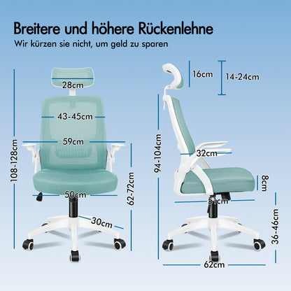 ALFORDSON Mesh Office Chair Executive Fabric Seat Reclining for Gaming Racing Computer