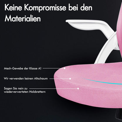 ALFORDSON Mesh-Bürostuhl Executive-Stoffsitz Neigbar für Gaming Renncomputer