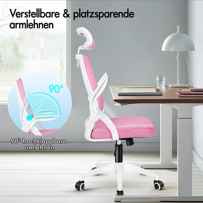 ALFORDSON Mesh Office Chair Executive Fabric Seat Reclining for Gaming Racing Computer