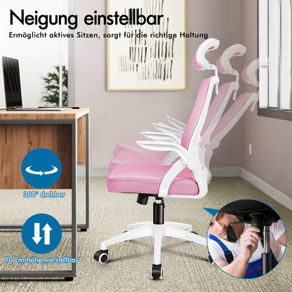 ALFORDSON Mesh-Bürostuhl Executive-Stoffsitz Neigbar für Gaming Renncomputer
