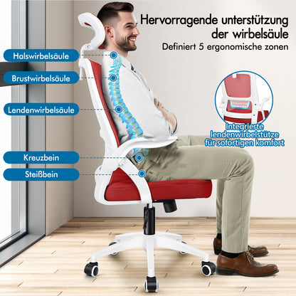 ALFORDSON Mesh Office Chair Executive Fabric Seat Reclining for Gaming Racing Computer
