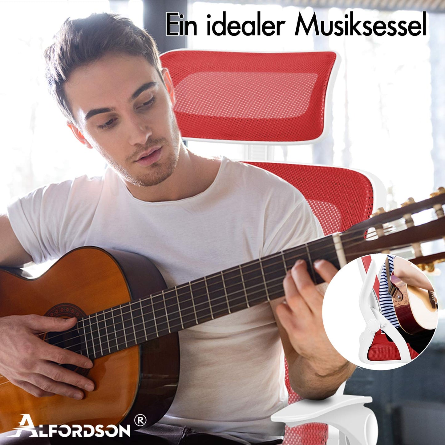 ALFORDSON Mesh Bürostuhl Computer Sitz Executive Studie Arbeit Gaming