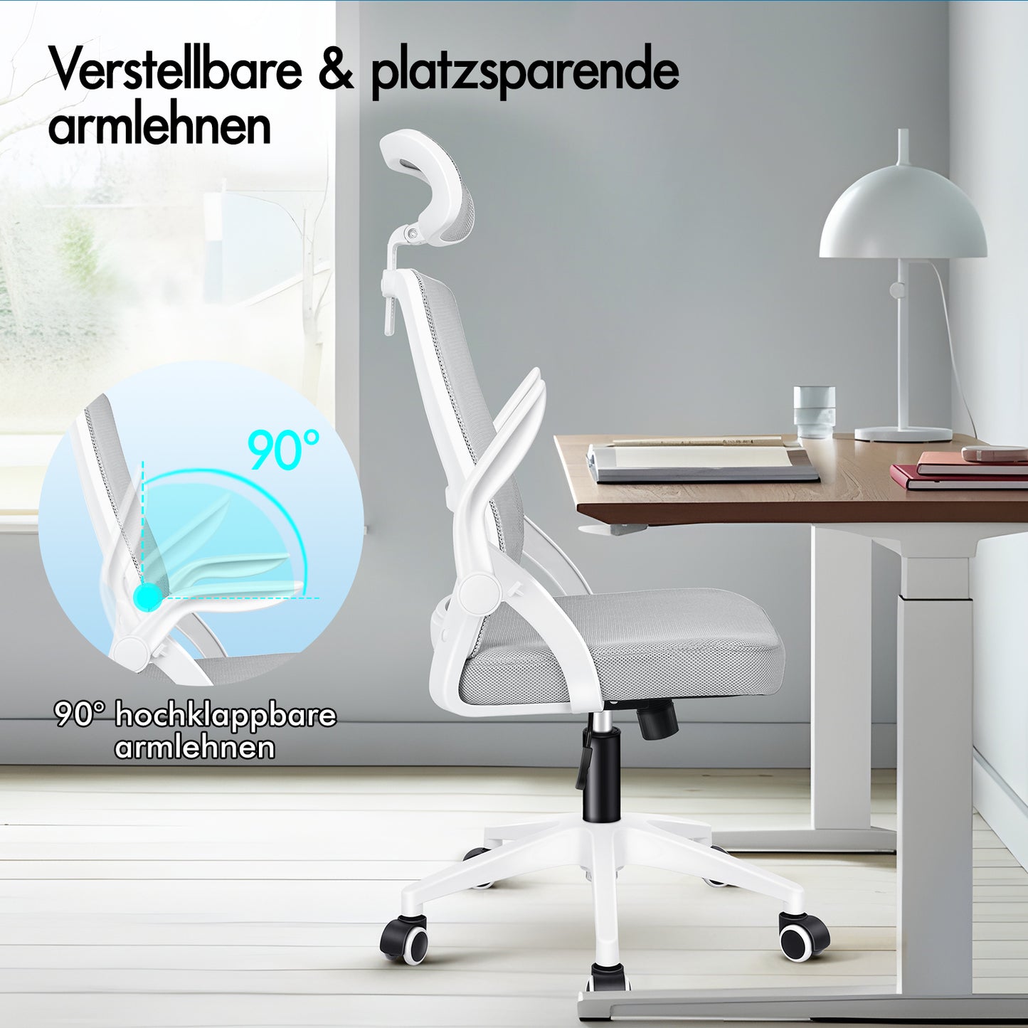 Silla de oficina ALFORDSON de malla con asiento ejecutivo de tela reclinable para juegos, carreras y ordenador