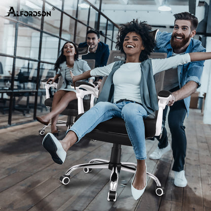 ALFORDSON Mesh Bürostuhl Gaming Executive Sitz Verstellbare Fußstütze Liege