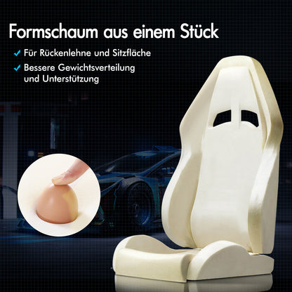 ALFORDSON Gaming Stuhl mit 8-Punkt Massage 12 Farben RGB LED-Licht Schwarz