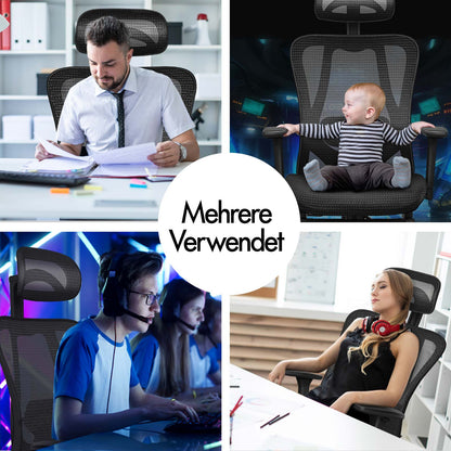 ALFORDSON Bürostuhl Ergonomischer Netzsitz Führungskraft Arbeit Computer Gaming