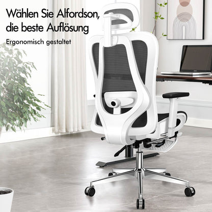 ALFORDSON Bürostuhl Ergonomischer Netzsitz Führungskraft Arbeit Computer Gaming