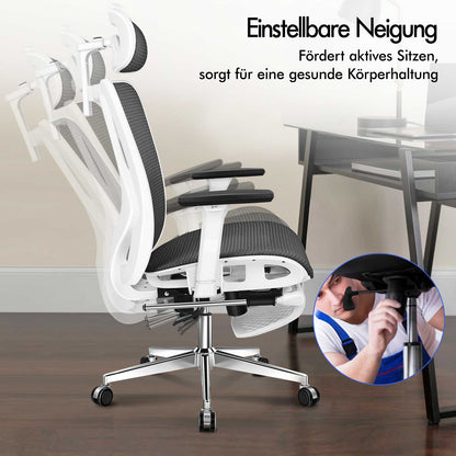 ALFORDSON Bürostuhl Ergonomischer Netzsitz Führungskraft Arbeit Computer Gaming