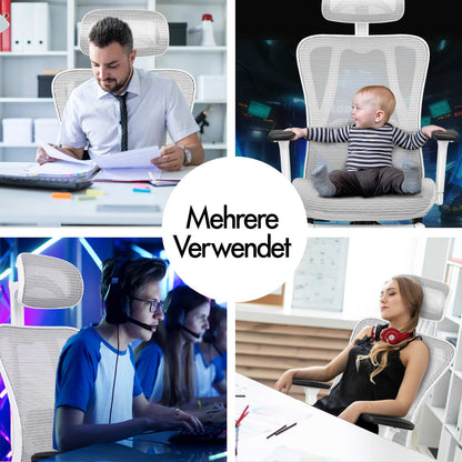 ALFORDSON Bürostuhl Ergonomischer Netzsitz Führungskraft Arbeit Computer Gaming