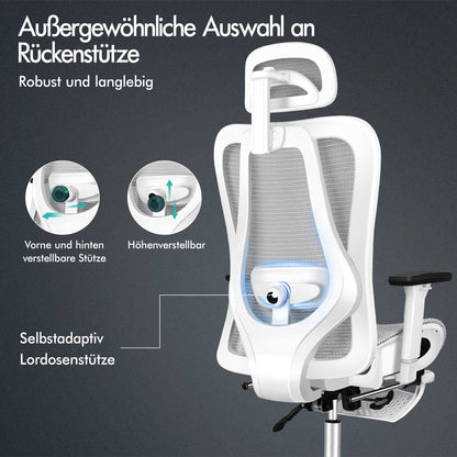 ALFORDSON Ergonomischer Bürostuhl mit Netzstoff die Arbeit am Computer Gaming