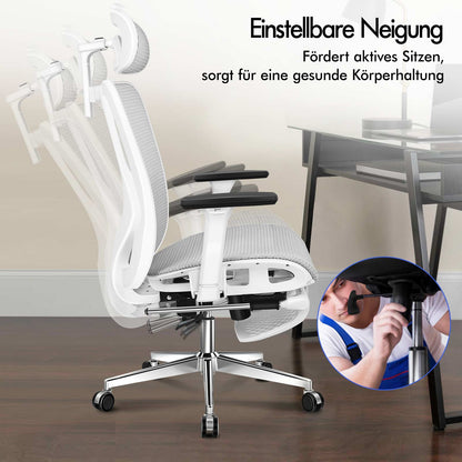 ALFORDSON Bürostuhl Ergonomischer Netzsitz Führungskraft Arbeit Computer Gaming