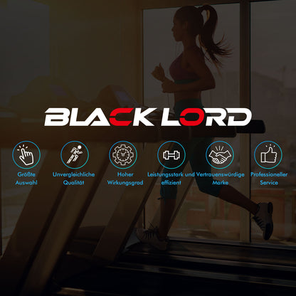BLACK LORD Elektrisches Laufband Geh-Pad Zuhause Büro Fitnessstudio Fitness