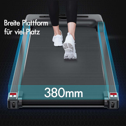 BLACK LORD Elektrisches Laufband Geh-Pad Zuhause Büro Fitnessstudio Fitness, Schwarz