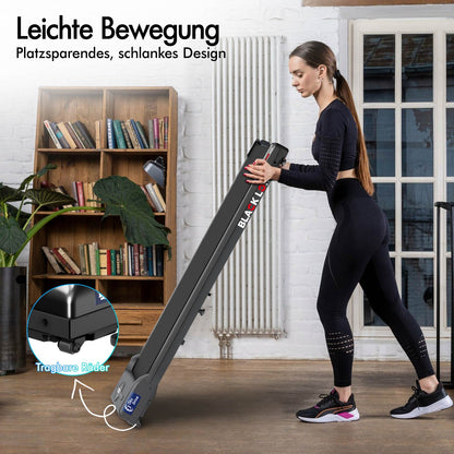 BLACK LORD Elektrisches Laufband Geh-Pad Zuhause Büro Fitnessstudio Fitness, Schwarz